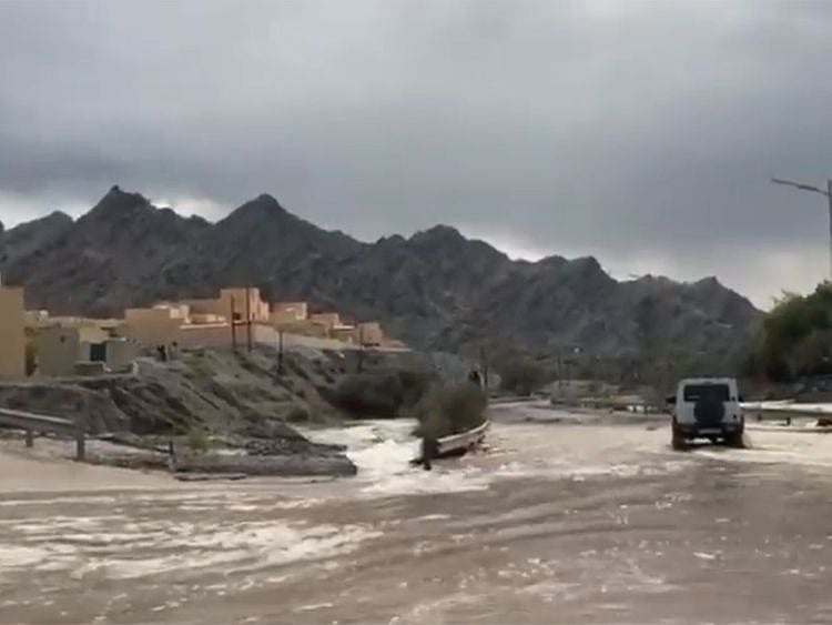 Rain in parts of Ajman