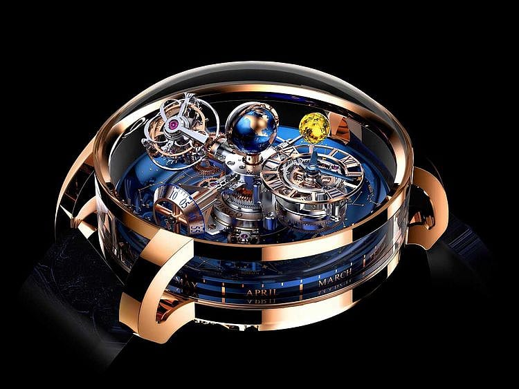 A range of intricate time pieces