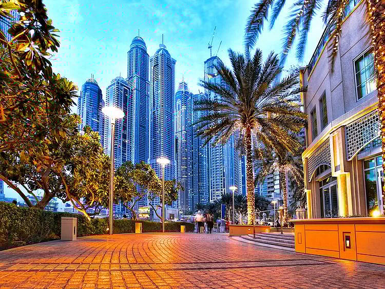 Stock Dubai marina