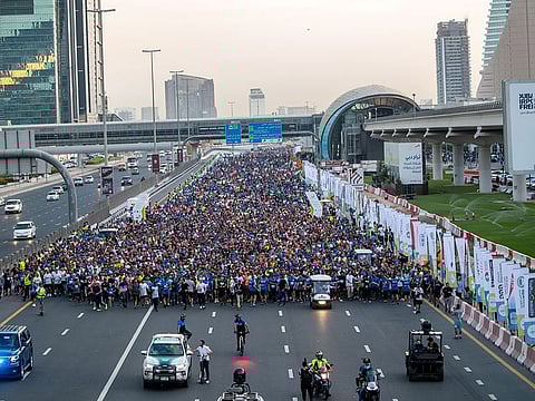 The iconic Sheikh Zayed Road will transform into one giant running track to give way to the city’s biggest, free-to-enter fun run on Friday morning, November 26. Thousands took part in the last Dubai Run. 