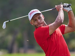 Liverpool star Alex Oxlade-Chamberlain shows off his golf skills at Aviv Dubai Championship Pro-Am