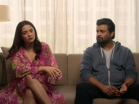 R Madhavan and Surveen Chawla in ‘Decoupled’.