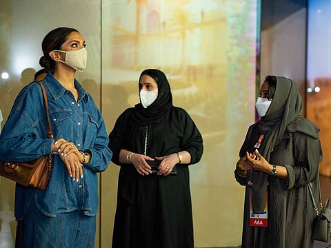 Bollywood actress Deepika Padukone at Expo 2020 Dubai 