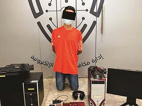 A photo of the suspect taken from footage released by the Kuwaiti Interior Ministry.