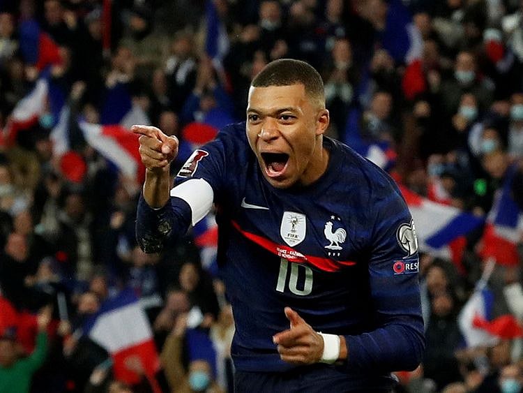 Kylian Mbappe hit four goals as France crushed Kazakhstan 8-0