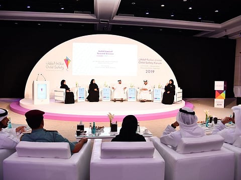 A panel discussion in progress during an earlier edition of Child Safety Forum in Sharjah.
