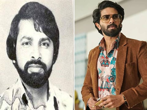 Sukumara Kurup (left) and South Indian actor Dulquer Salman playing the role of Kurup in the flashy biopic on India’s longest on-the-run fugitive.
