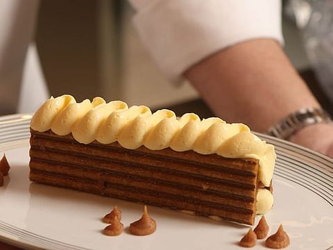 Step-by-step guide to making puff pastry for a waffle millefeuille 