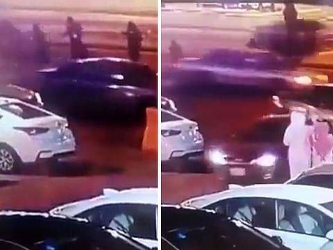  A video clip of the incident has gone viral on social media, showing the moment the three women trying to cross a busy street get run over by a speeding car.