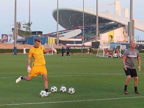 New Zealand's football team train at Abu Dhabi Cricket facilities