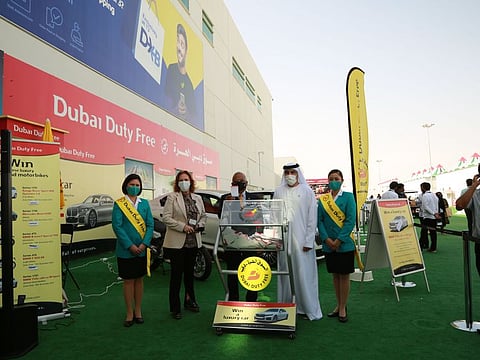  The Dubai Duty Free draw was held at the Dubai Airshow site in Dubai World Central.