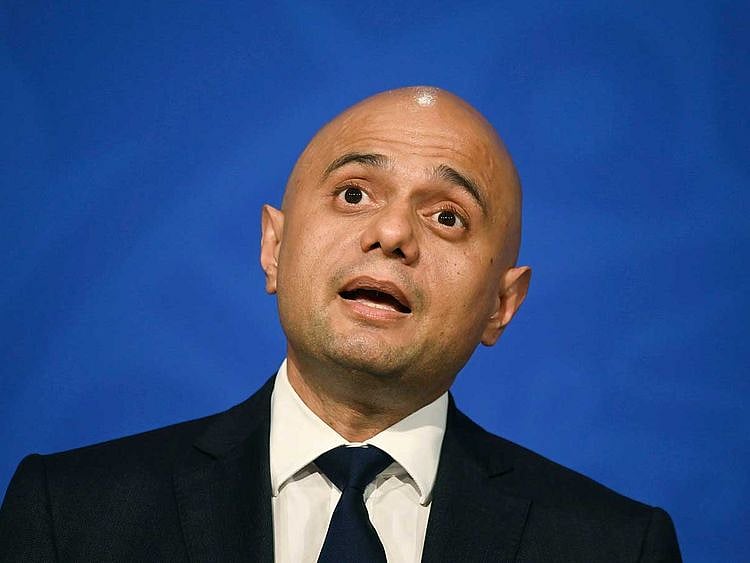 Britain's Health Secretary Sajid Javid