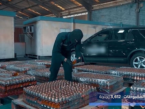 The illicit merchandise was seized in a shipment of iron pipes at the Red Sea Jeddah port.