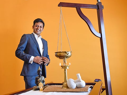 Dr. V.L. Shyam, medical director, Dr Shyam's Ayurveda Centre. 