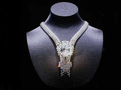 The Empire Necklace is a reimagination of a legendary Tiffany & Co. piece