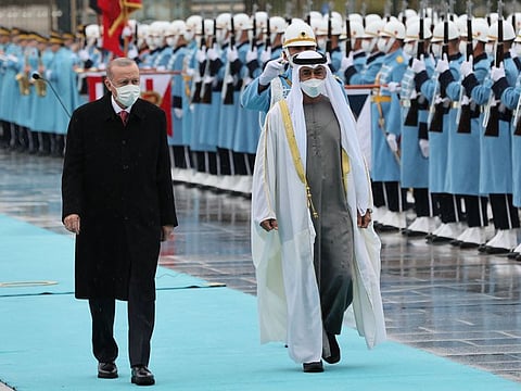 Sheikh Mohamed bin Zayed, Crown Prince of Abu Dhabi and Deputy Supreme Commander of the Armed Forces, arrived in Turkey on Wednesday for talks with President Recep Tayyip Erdogan
