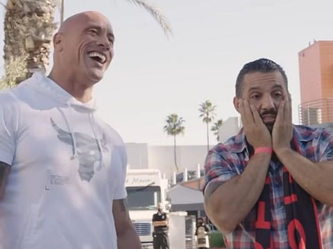 Dwayne Johnson gifted his truck to Navy veteran Oscar Rodriguez