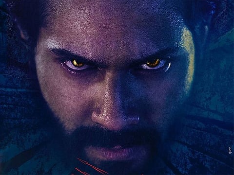 Varun Dhawan in the poster for 'Bhediya'