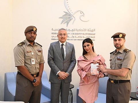 Mouni Roy gets her UAE golden visa.