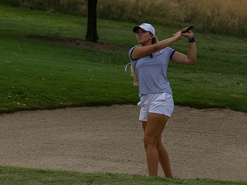 Dubai based Alison Muirhead, 83rd in the current Race to Costa del Rankings, started on tee 10 and stood four over par on her 11th tee, but finished strongly with four birdies on holes 3, 6, 8 and 9 to score a level par 72 and also tied 13th.