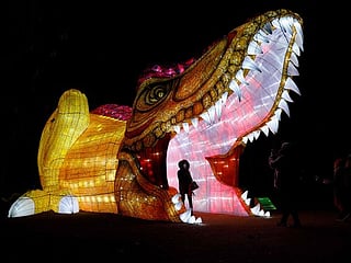 Photos: Giant illuminated sculptures at Jardin des Plantes