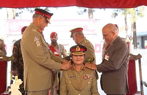 Caption: Lt Gen Nigar Johar hhas become Pakistan’s first-ever female general to be appointed the colonel commandant of the Army Medical Corps. 