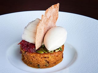 Korean Kabocha pound cake or winter squash sweet cake recipe 