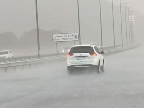 Video: Rain in Fujairah, Sharjah and Ras Al Khaimah