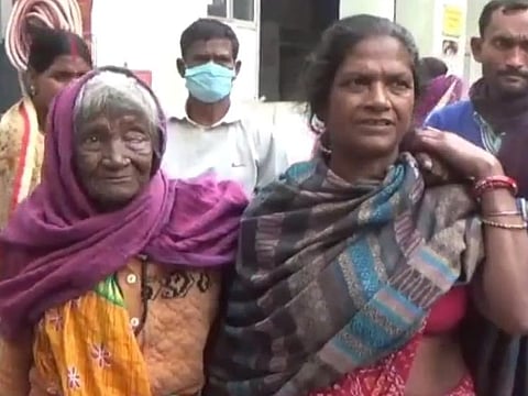 A victim of the botched surgery in Bihar.