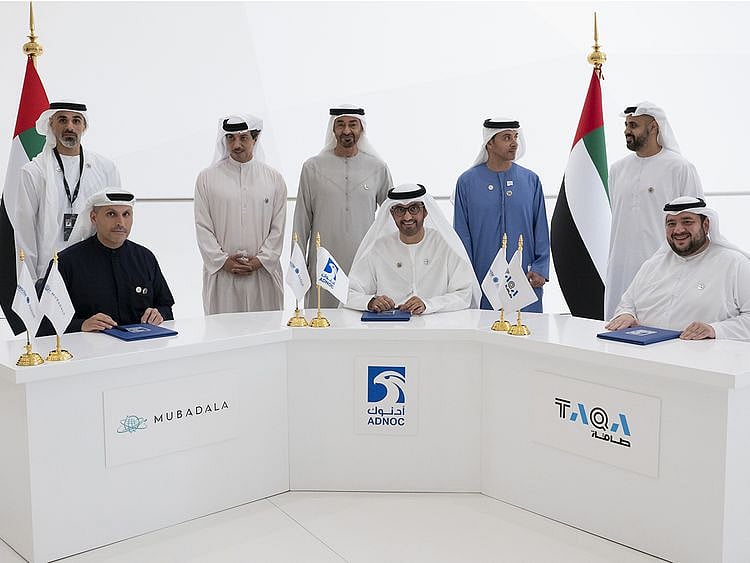 MBZ, ADNOC and TAQA