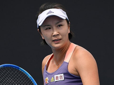 China's Peng Shuai in action.