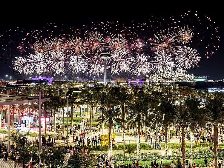 Expo 2020 Dubai fireworks