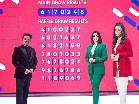 Hosts of Emirates Draw announced the results live on its social media channels 