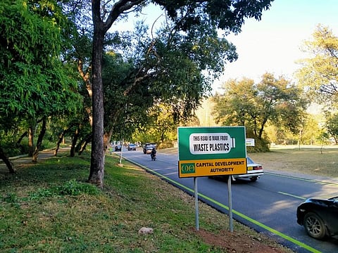 Pakistan’s first plastic road made with 10-tonne bottles goes functional