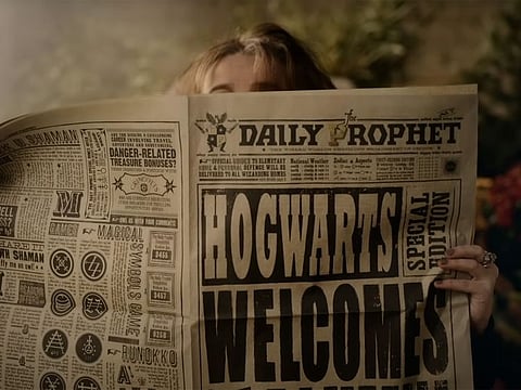 A still from the 'Harry Potter' reunion teaser.