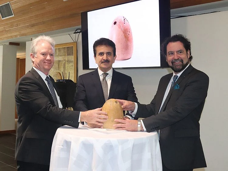 A stone aniconic weight dating from the 3rd millennium BCE was handed over to Pakistan by the Australian Government on December 8, 2021.  