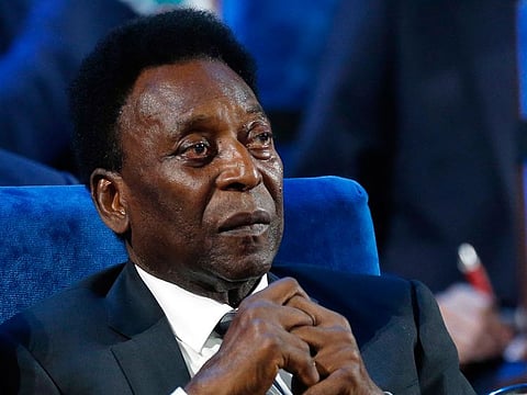 A file photo of Brazilian football legend Pele  