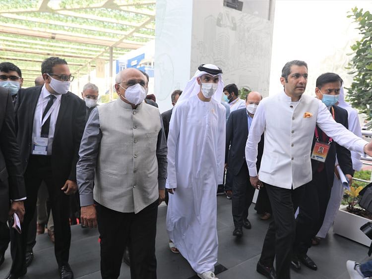 Gujarat CM Shri Bhupendra Patel at India Pavilion-1638964731844