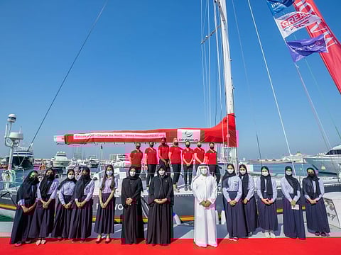 Accompanied by Abdulla Bin Damithan, Sheikha Latifa bint Mohammed bin Rashid Al Maktoum visited Maiden. 