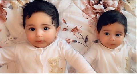 Two of the four babies, Ibrahim Albairaq and Abdallah Albairaq.