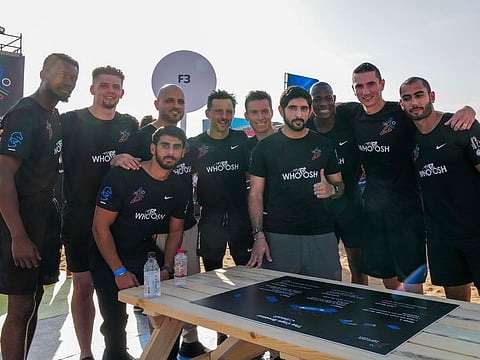 Sheikh Hamdan with participants in the Gov Games 2021.