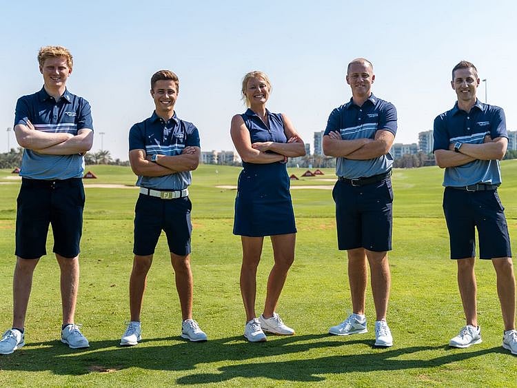 Golf - Falcon pros line up