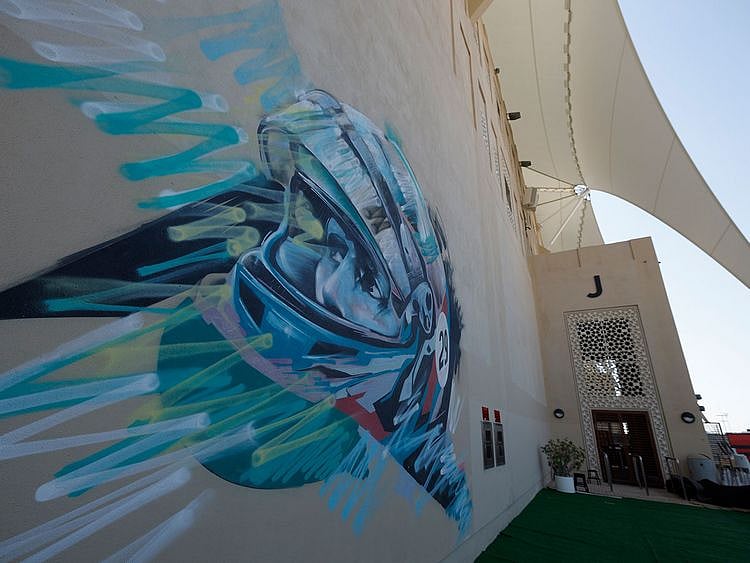 Murals around Yas Marina Circuit 
