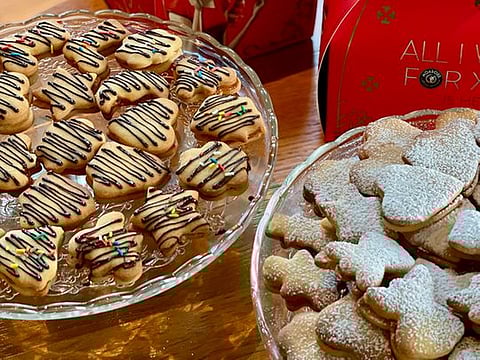 Traditional homemade Linzer Cookies for Christmas