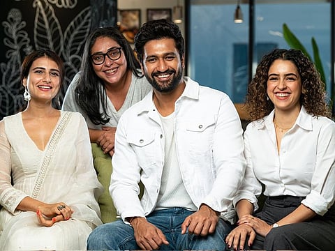 Fatima Sana Shaikh, director Meghna Gulzar, Vicky Kaushal and Sanya Malhotra