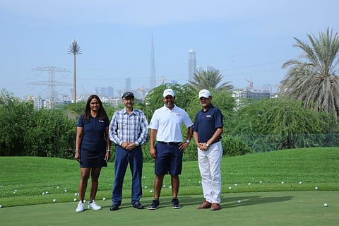 The EAGL Team with Shiv Kapur (second from right) at The Track Meydan, Dubai.