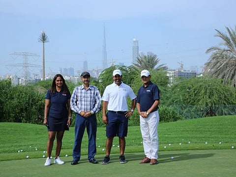 The EAGL Team with Shiv Kapur (second from right) at The Track Meydan, Dubai.