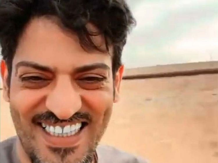A screen grab of Saudi YouTuber Mohammed Al Shammari from his last video.