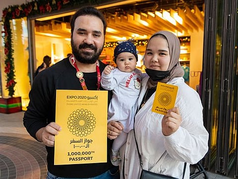 In photos: Lucky visitor snags one millionth Expo 2020 Dubai passport