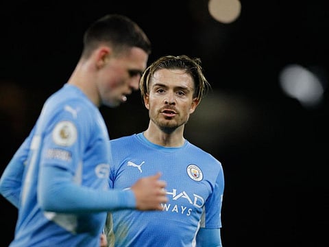 Manchester city's Phil Foden and Jack Grealish